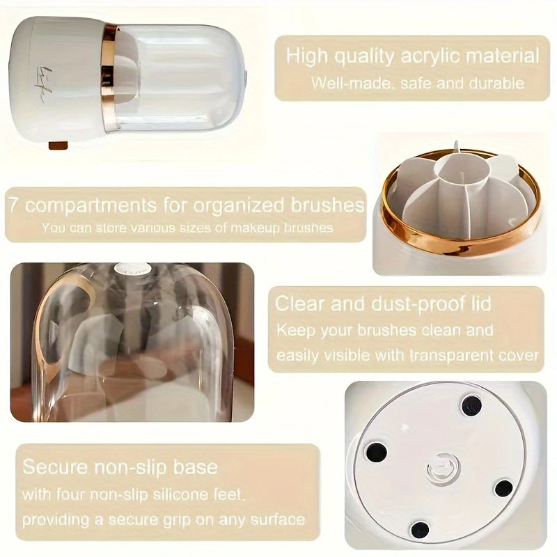 Luxury 360° Rotating Makeup Organizer