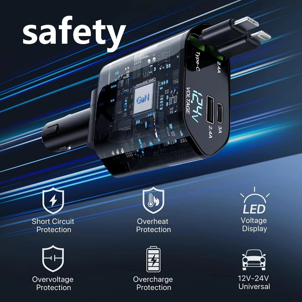4-in-1 Fast Car Charger