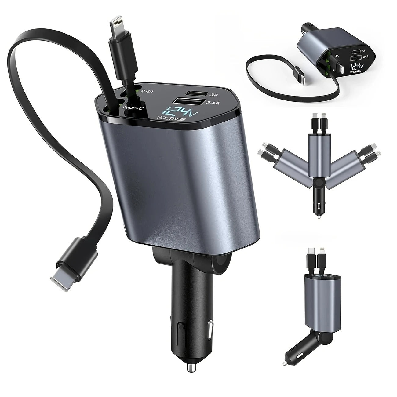 4-in-1 Fast Car Charger