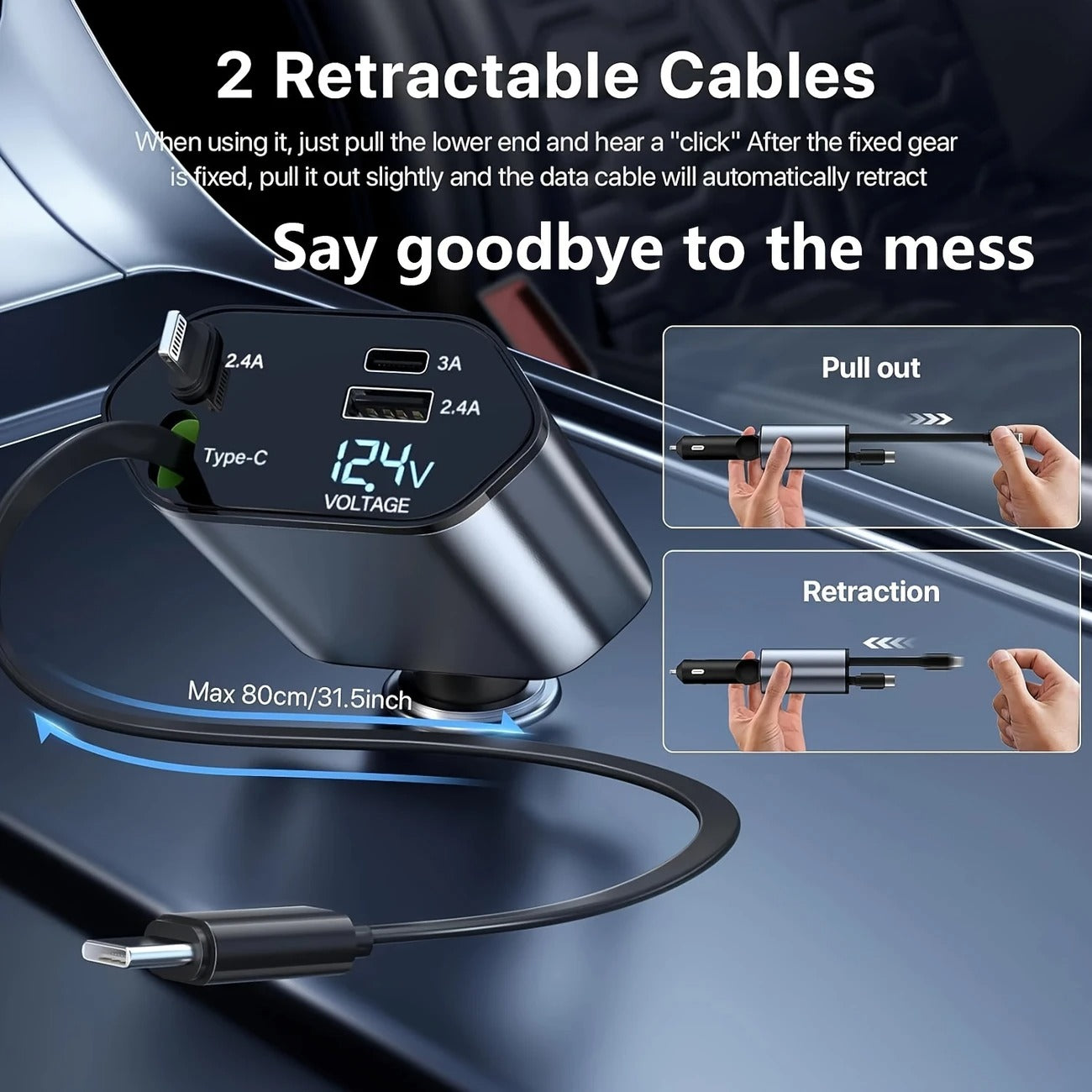 4-in-1 Fast Car Charger