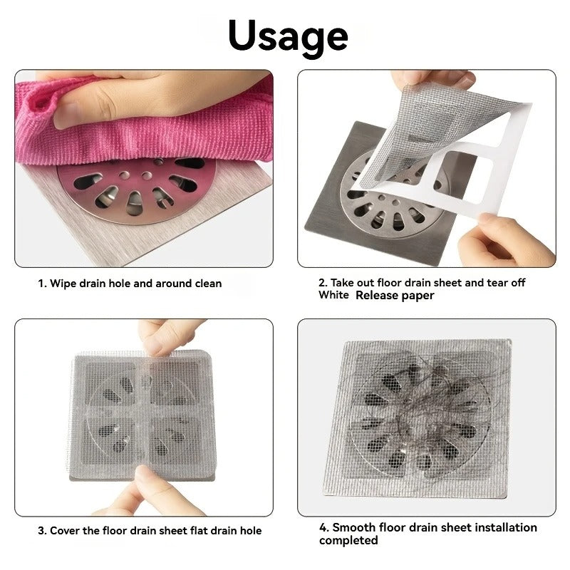 10pc Floor Drain Hair Filter