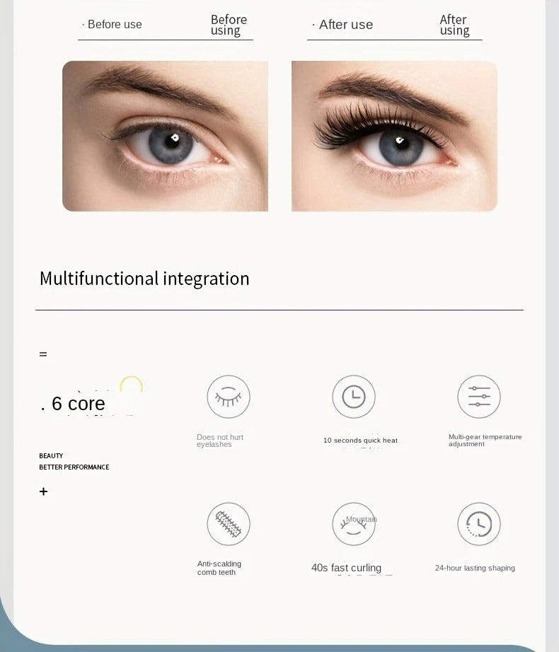 Electric Eyelash Curler with 3 Speeds