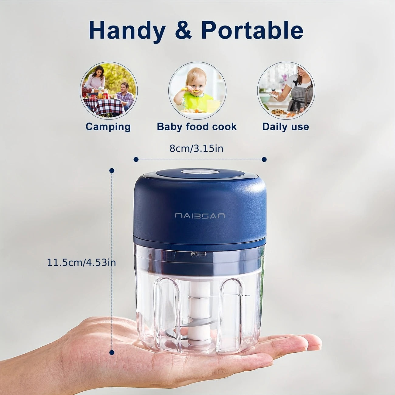 Portable Garlic & Vegetable Chopper