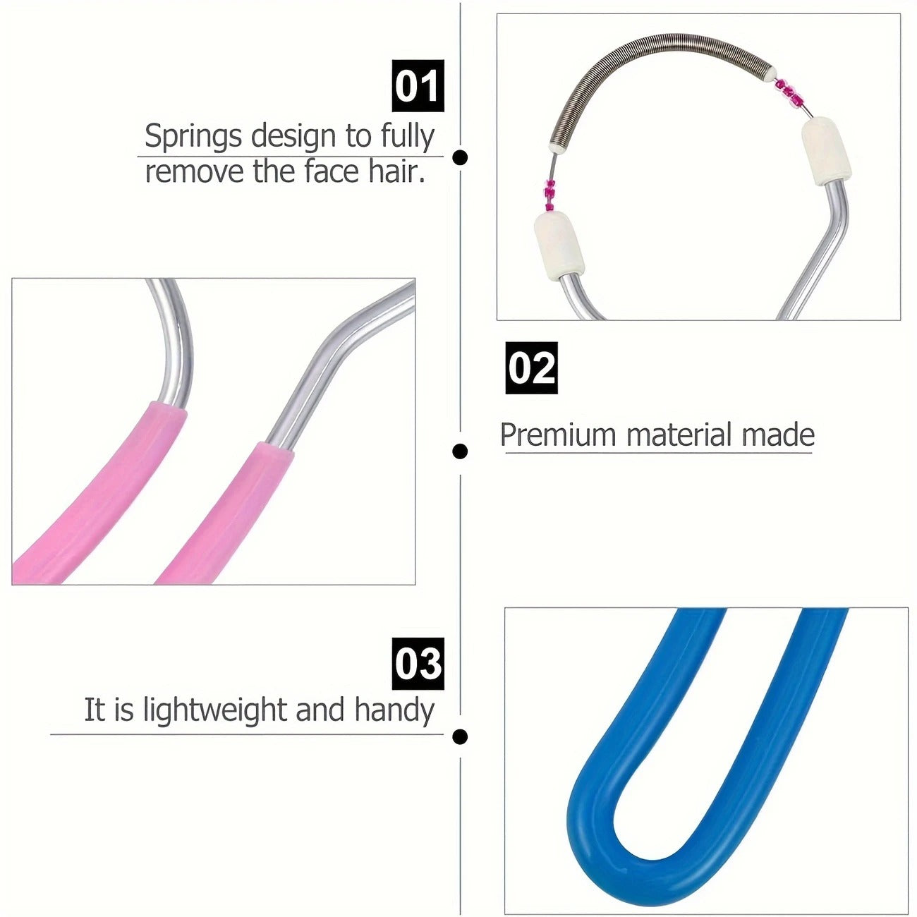 Spring Roller For Facial Hair Removal