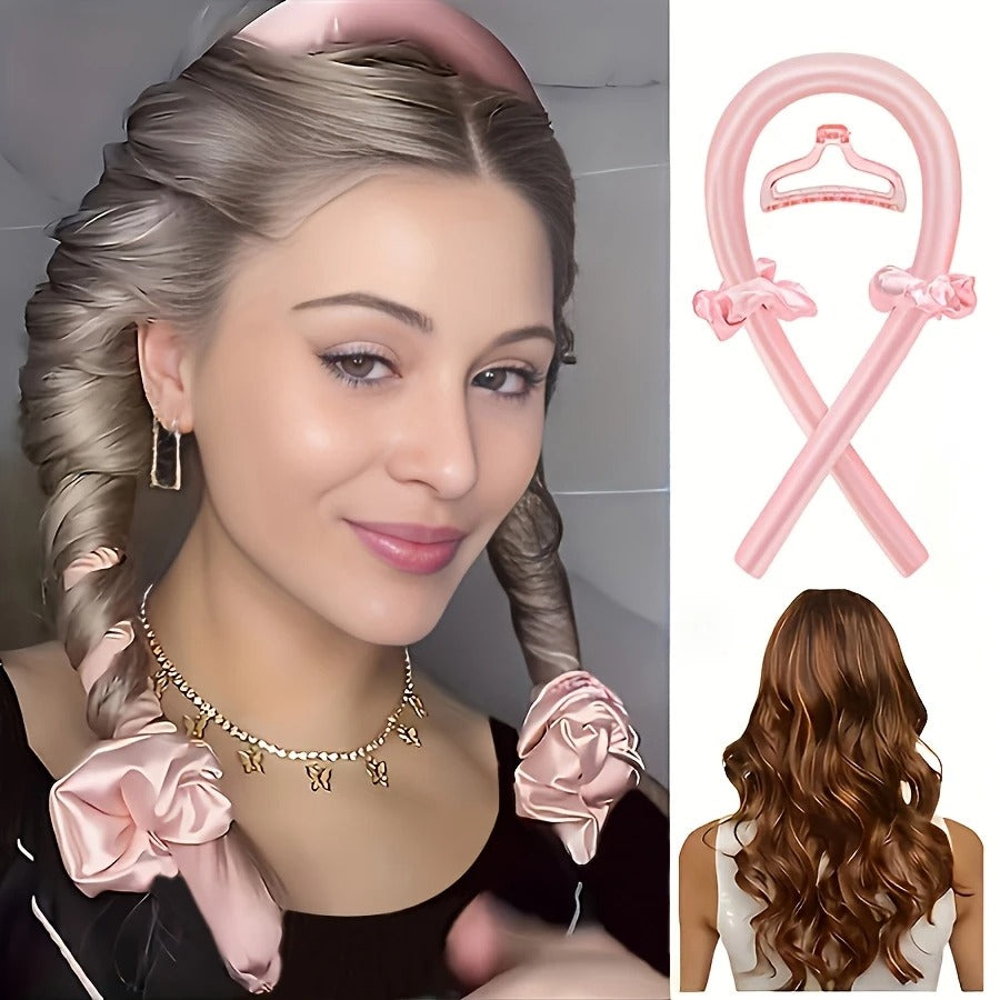 Fabric Hair Curler with Bow