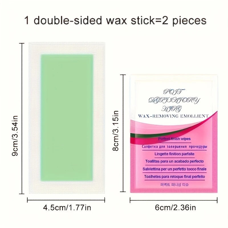 30pcs Hair Removal Wax Strips