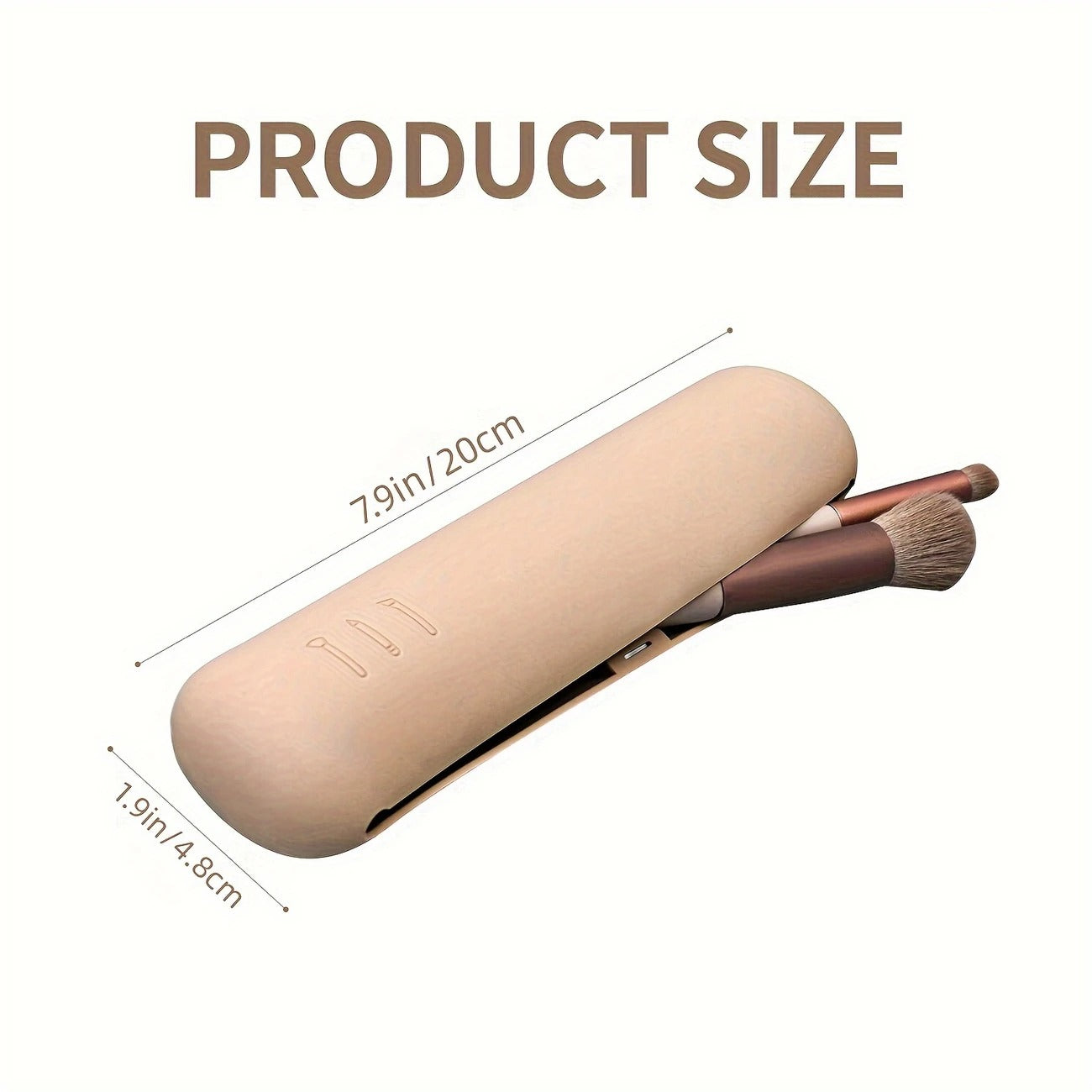 Makeup Brush Holder with Magnetic Closure