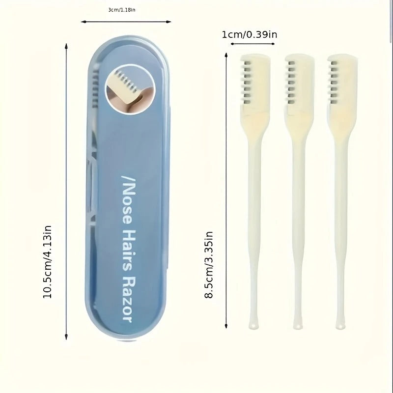 3Pc Painless Nose Hair Razor