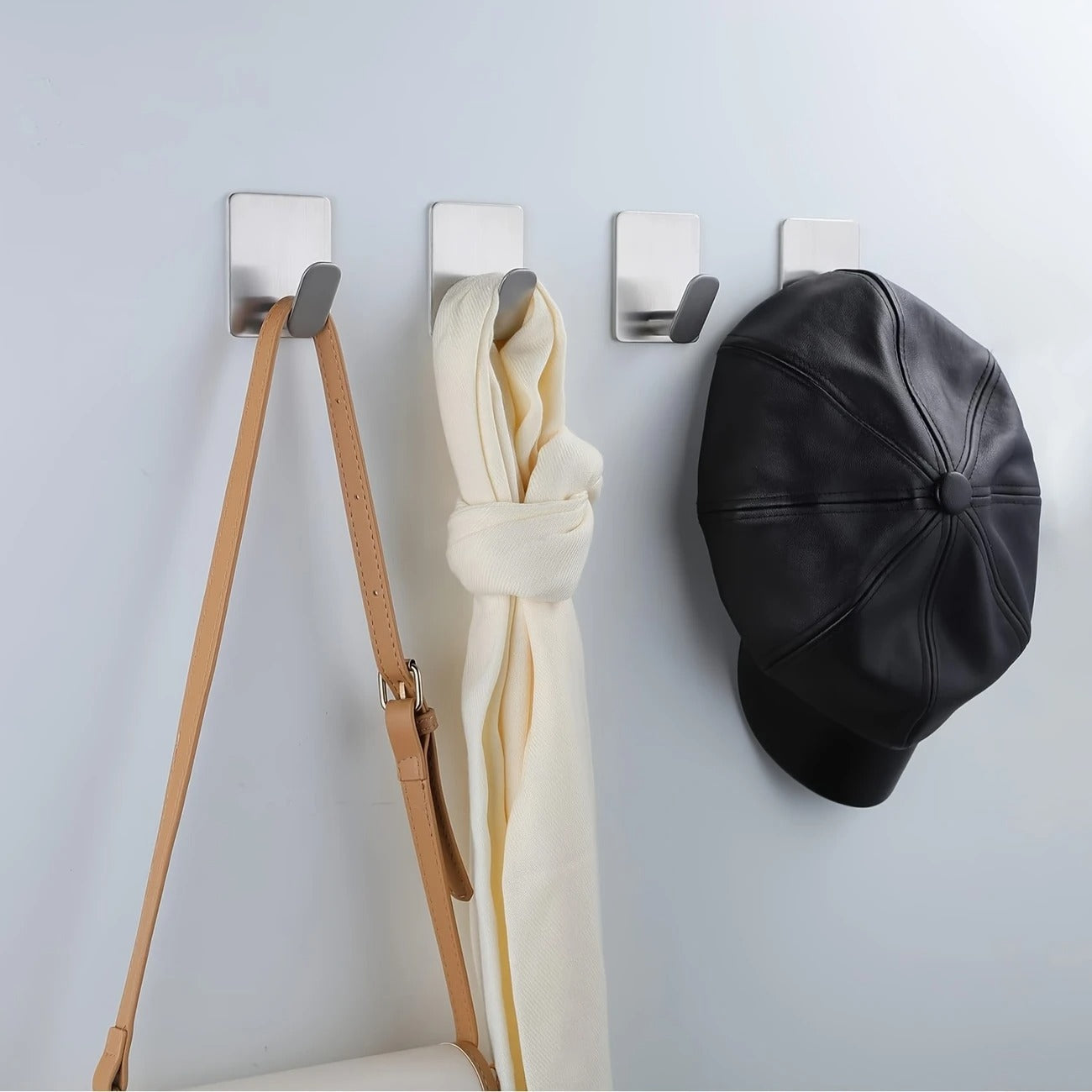 4pc Stainless Steel Towel Hooks