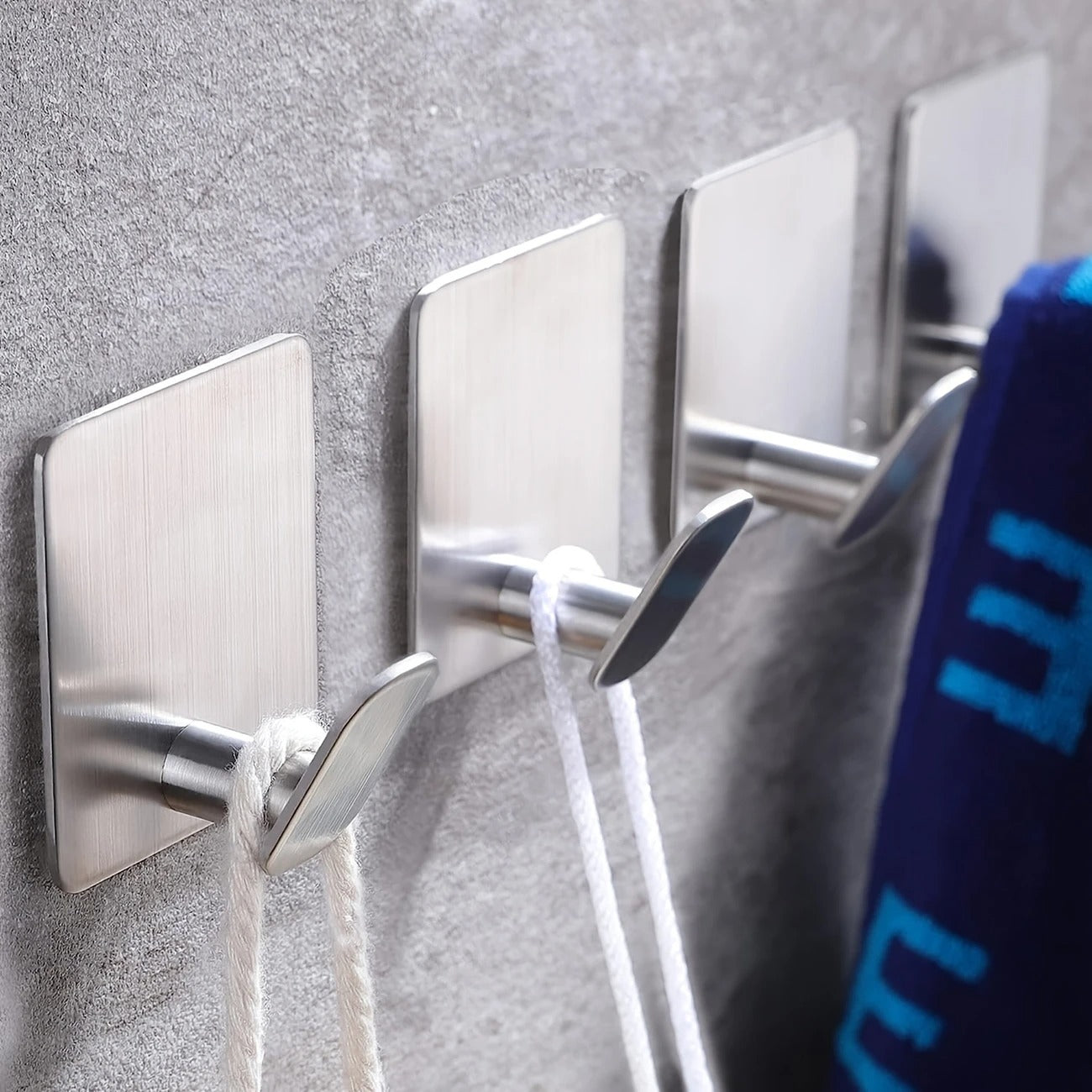 4pc Stainless Steel Towel Hooks