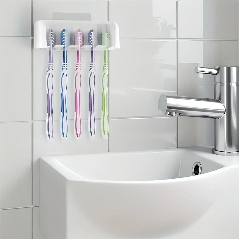 5-Slot Toothbrush Holder with Lid