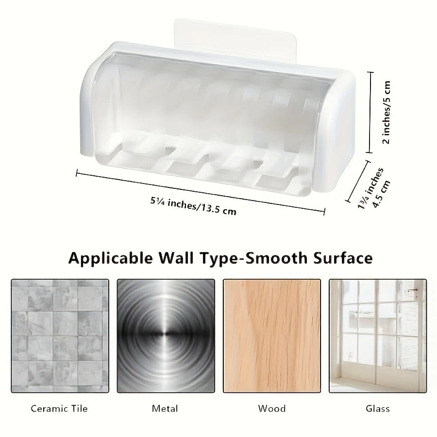 5-Slot Toothbrush Holder with Lid