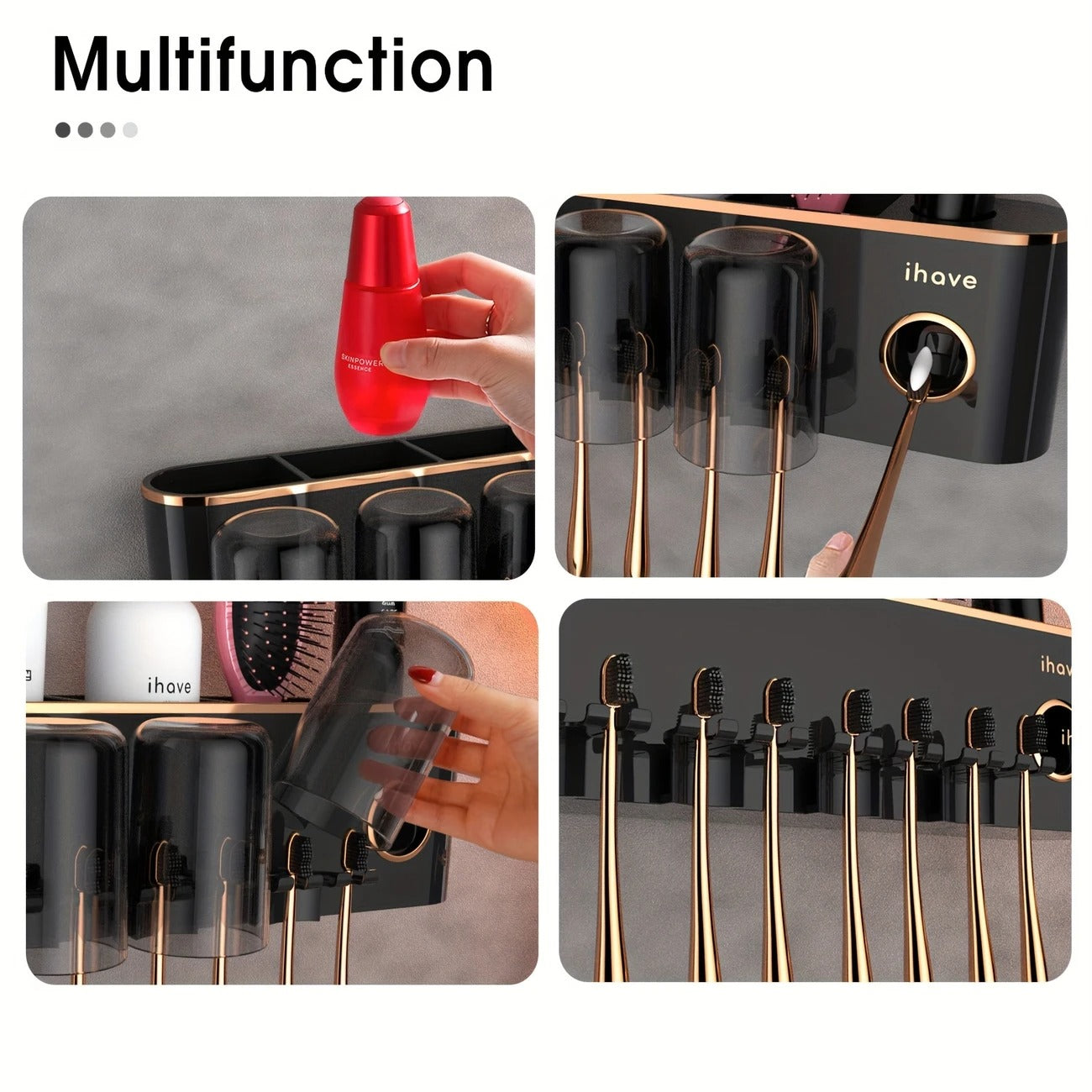 Wall-Mounted Toothbrush Holder