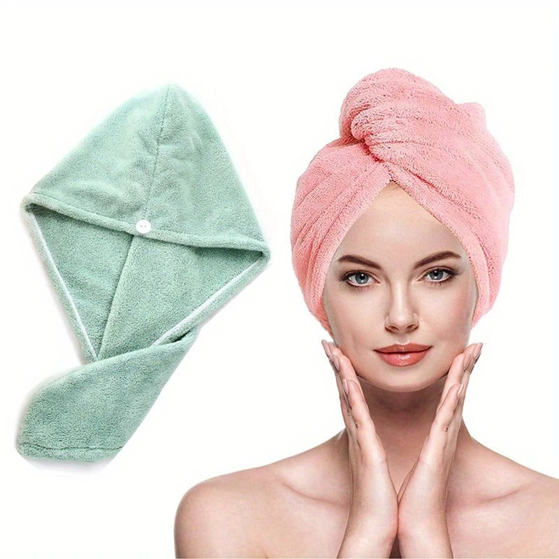 Women's Microfiber Hair Towel Wrap